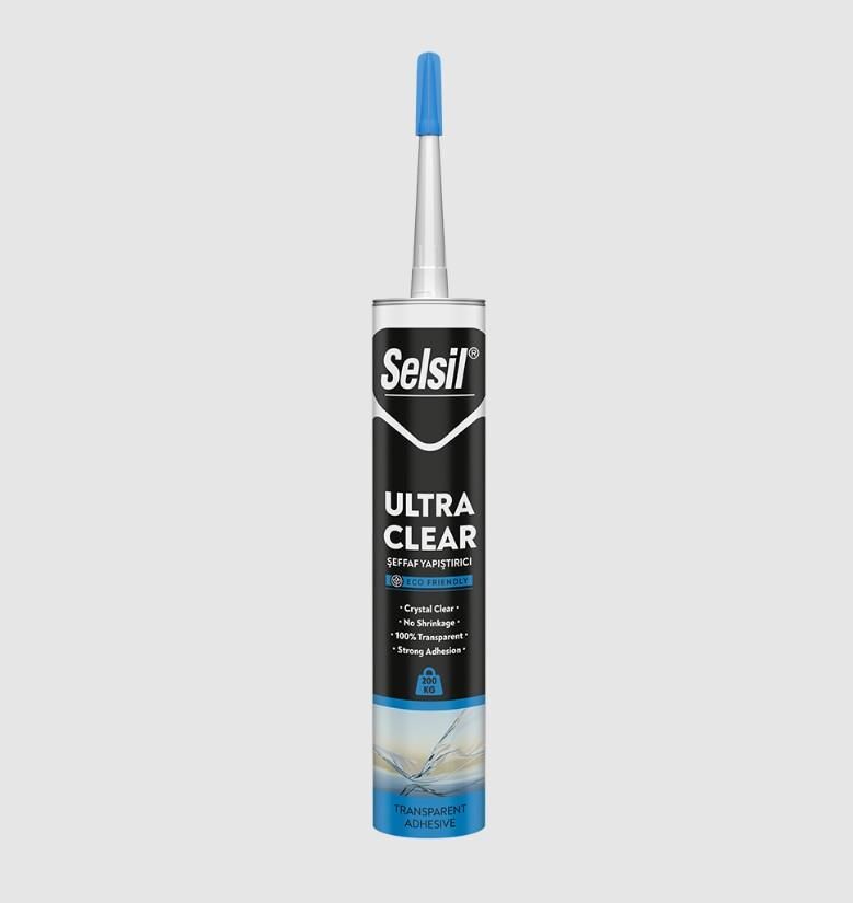 Selsil Ultra Clear Şeffaf Montaj Yapıştırıcı 290 ml