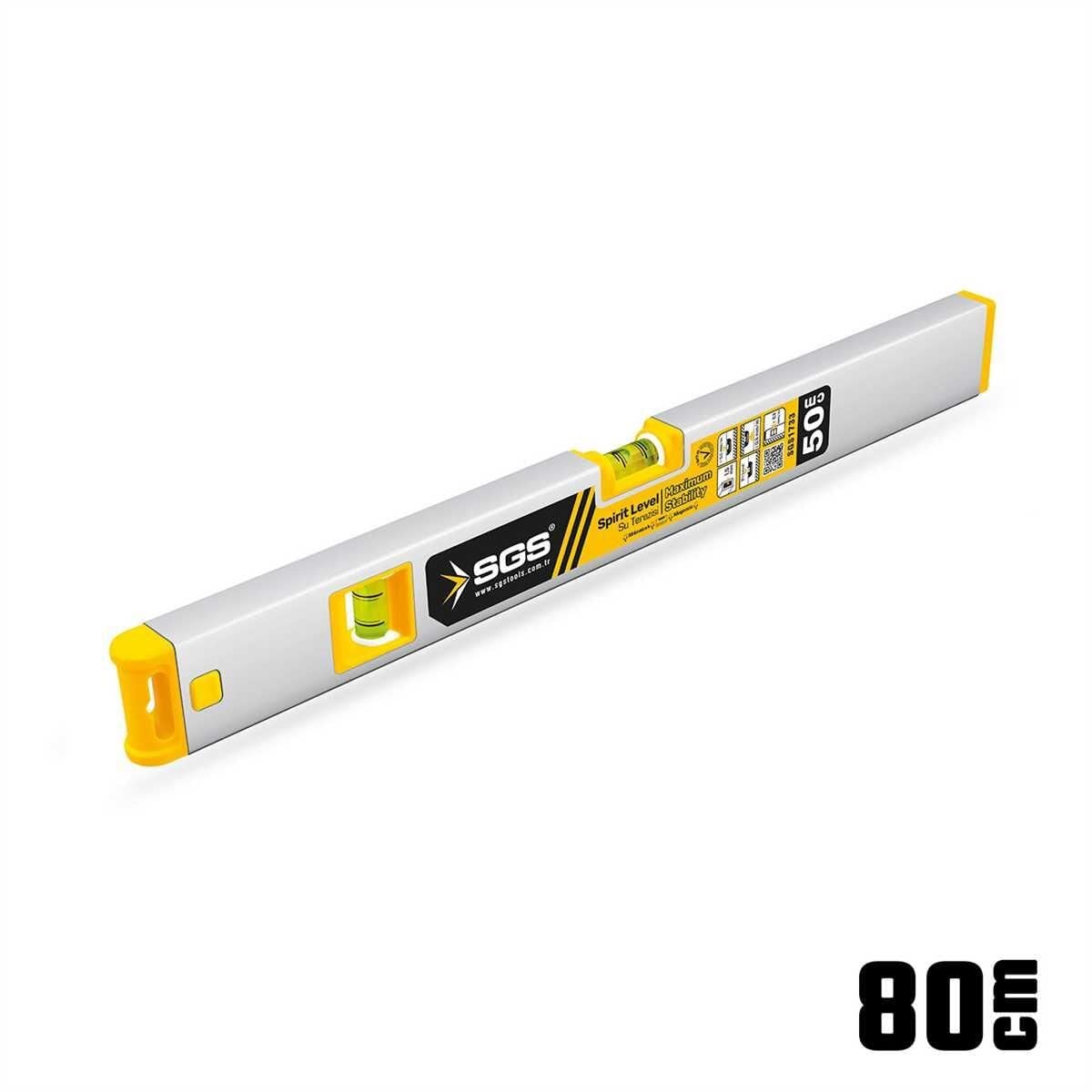 Sgs 1735 Alüminyum Mıknatıslı Su Terazisi 80 cm