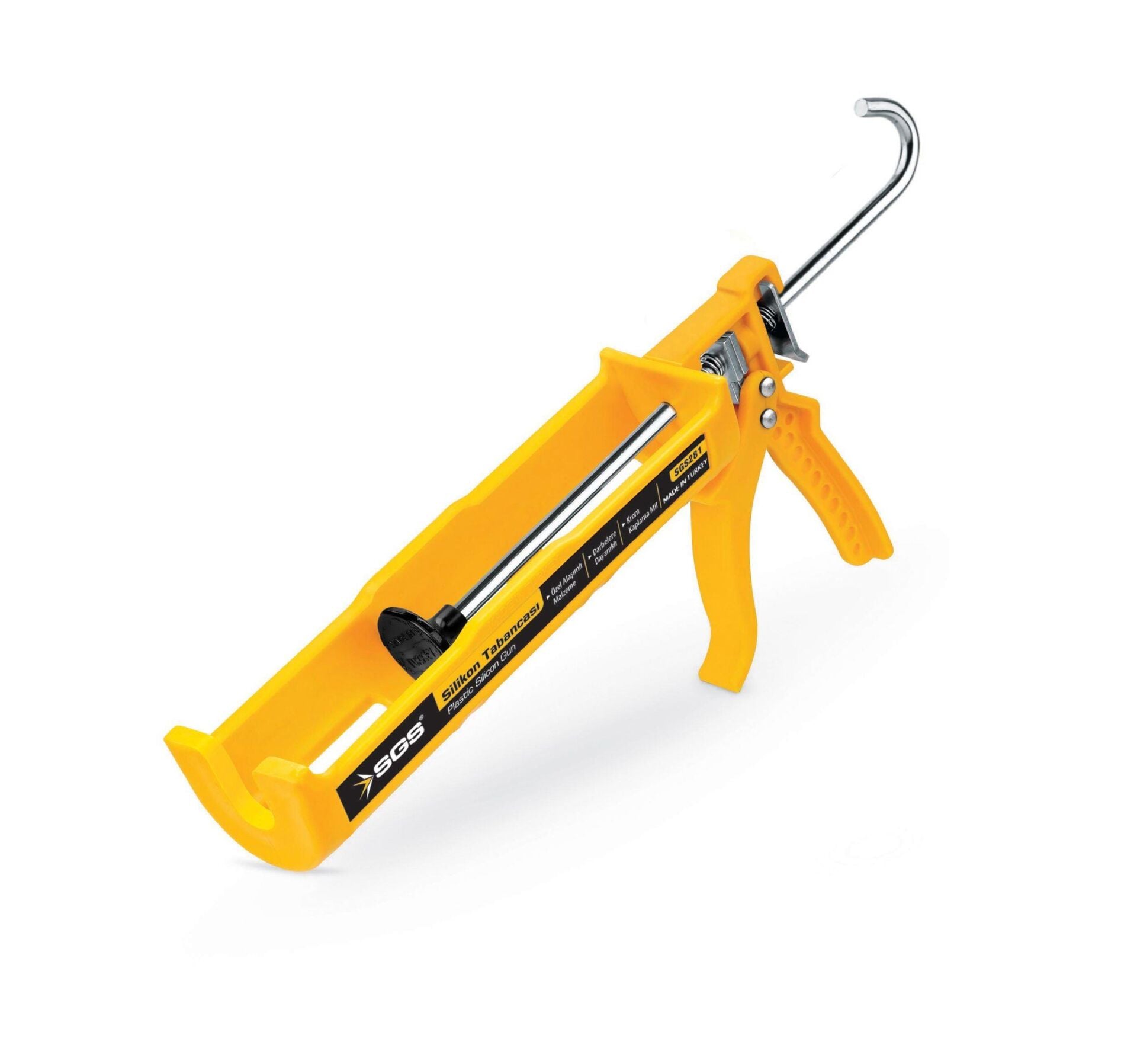 Sgs 281 Sarı Profesyonel Silikon Tabancası Plastik