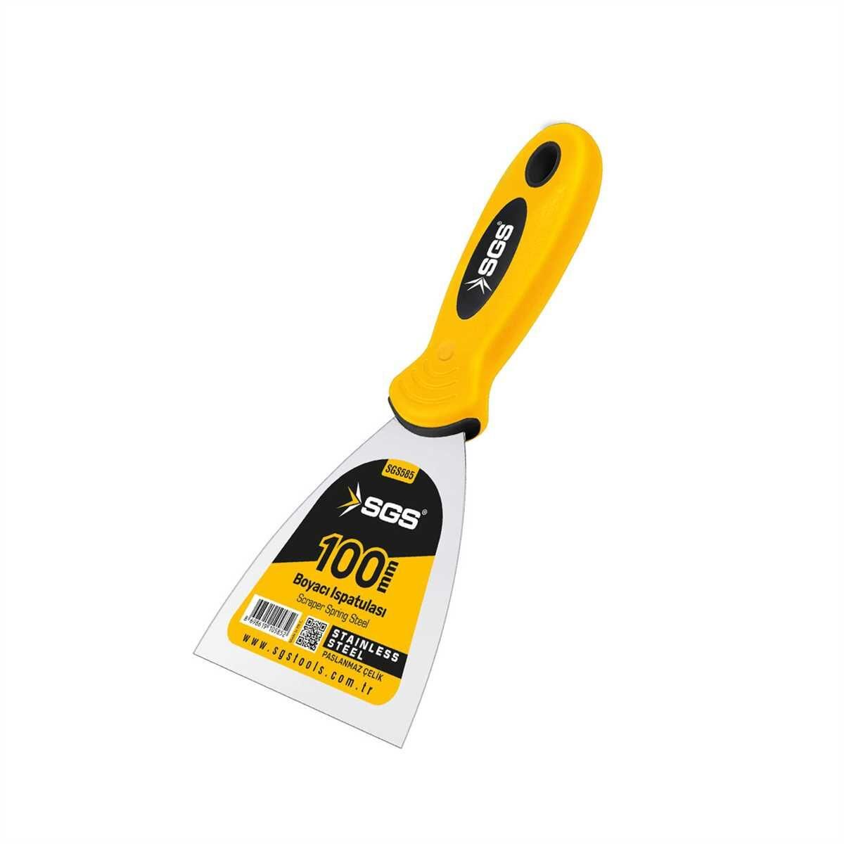 SGS 585 Spatula Paslanmaz Çelik 100 mm