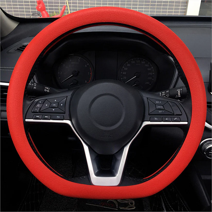 Silikon Direksiyon Kılıfı Kırmızı