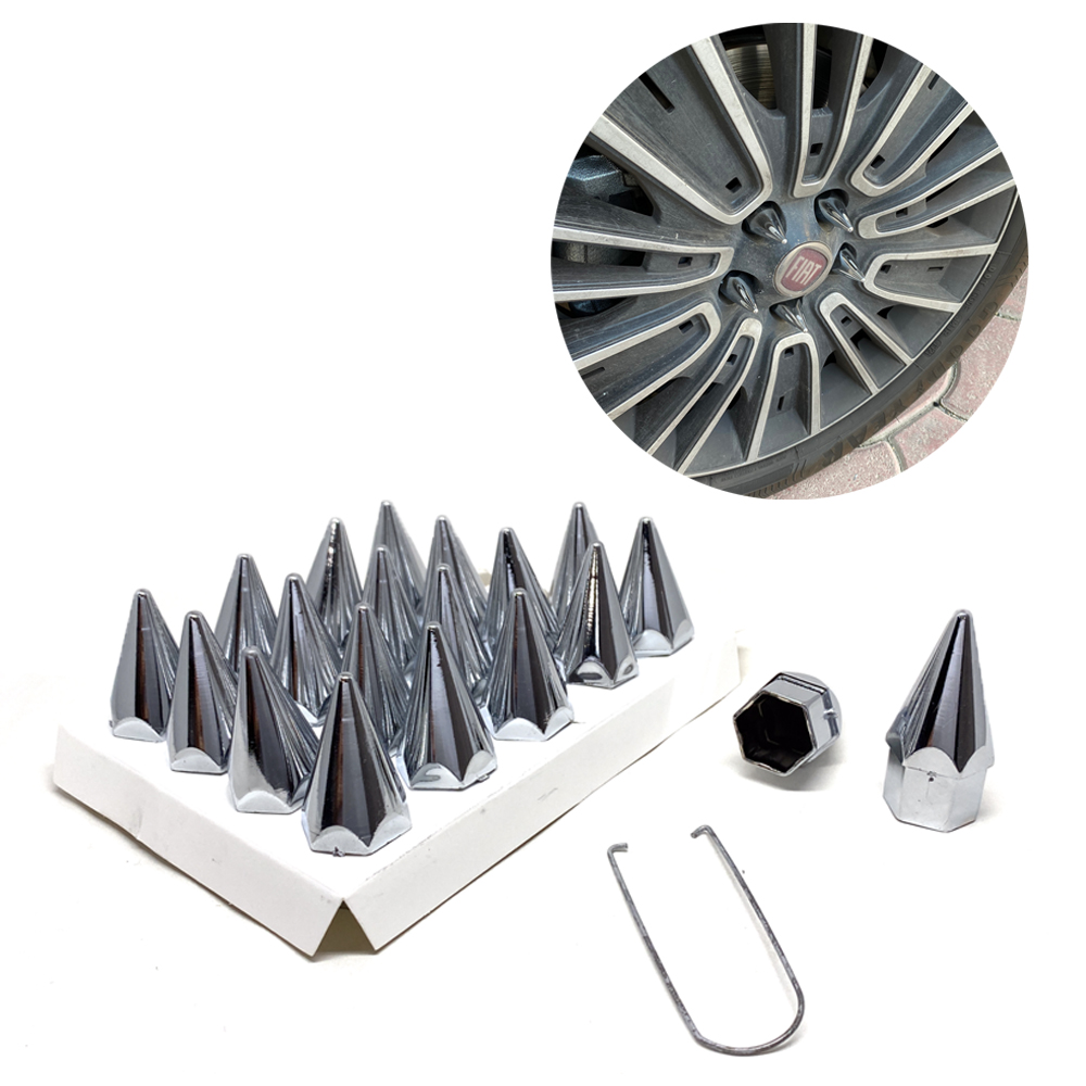 Sivri Bijon Kapağı Sökme Aparatlı Krom 17mm