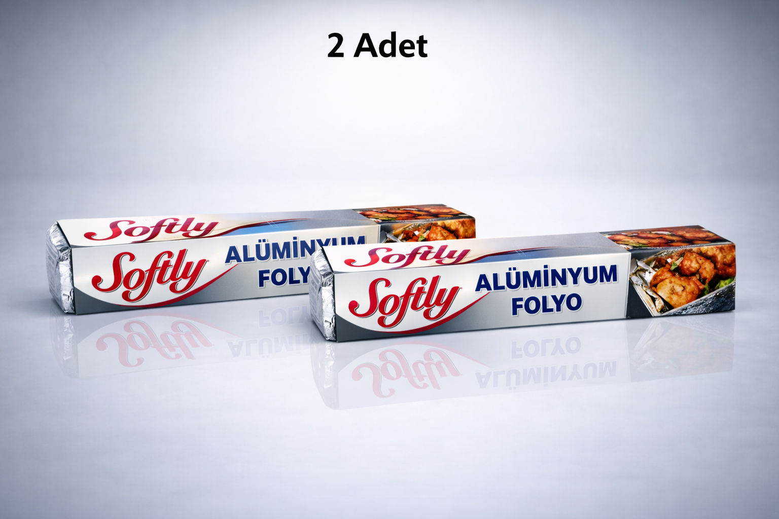 Softy Alüminyum Folyo 3,5 Metre Mutfak Folyosu Isıya Dayanıklı Gıda Saklama ve Fırın Folyosu 2 Adet
