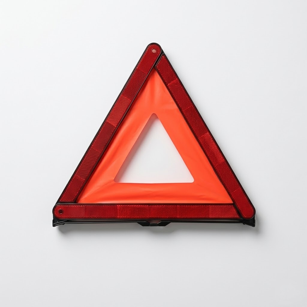 Süper Yansıtmalı Reflektör Üçgen 40cm Kırmızı
