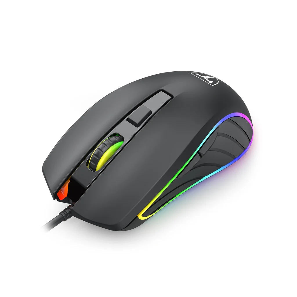 T-DAGGER T-TGM115 ZEPHYR, Cool Backlight, USB Kablolu, 7200DPI, Gaming Mouse