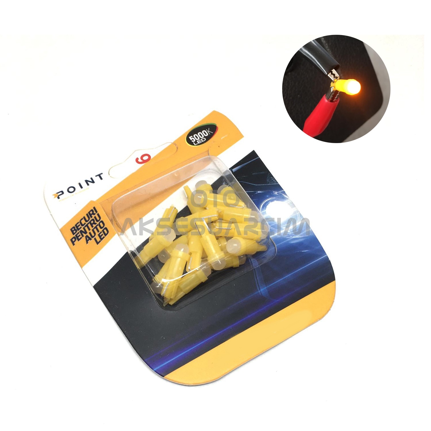 T5 Ampul İç Gösterge Ledi Ultra Parlak 20'li Takım Turuncu