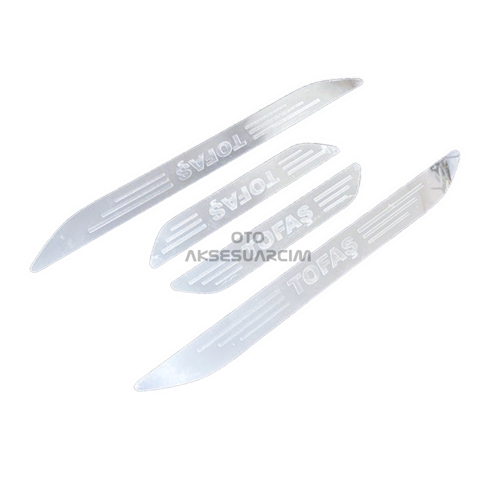 Tofaş Pleksi Nikelaj Oto Araba Kapı Eşiği Çıta 4'lü