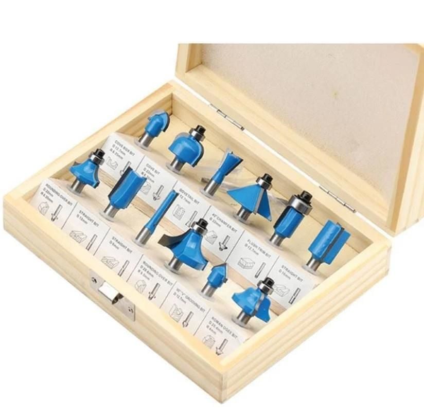 Topshop 03039 8 Mm 12 Parça Ahşap Freze Uç Seti