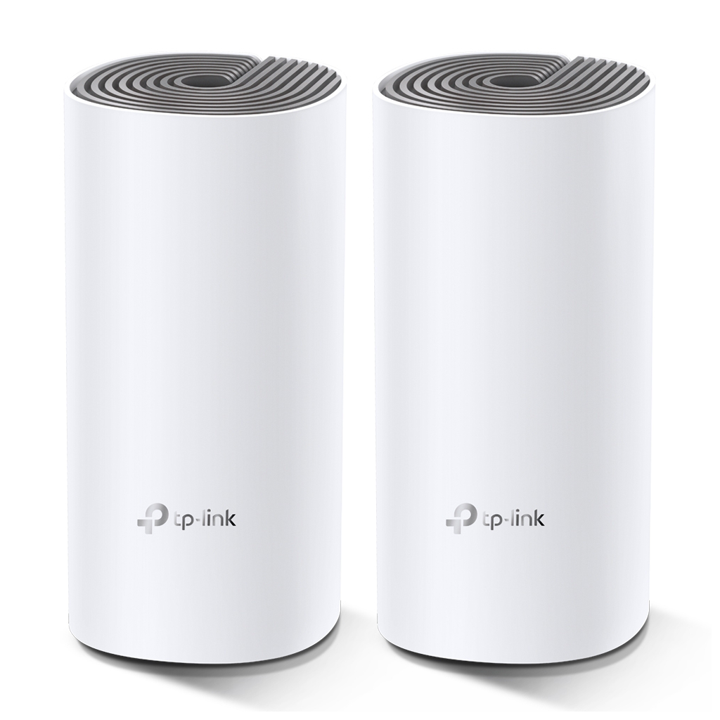 TP-LINK DECO-E4, AC1200, İkili Mesh, 1200Mbps, Dual Band, 2Port Megabit Lan, 260m2 Çekim Alanı, Router, Geniş Alan İnternet Ağı Sağlayıcısı