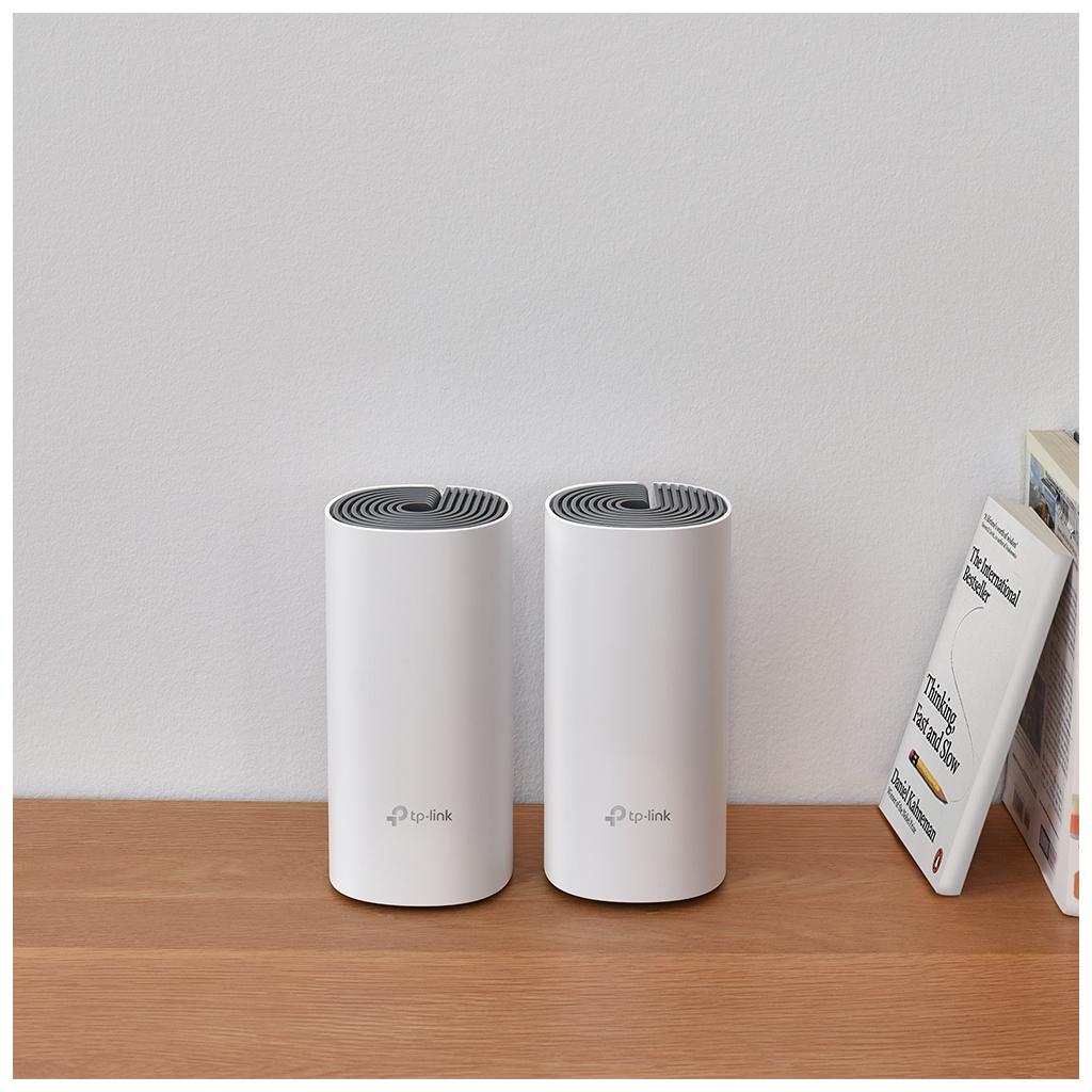 TP-LINK DECO-E4, AC1200, İkili Mesh, 1200Mbps, Dual Band, 2Port Megabit Lan, 260m2 Çekim Alanı, Router, Geniş Alan İnternet Ağı Sağlayıcısı