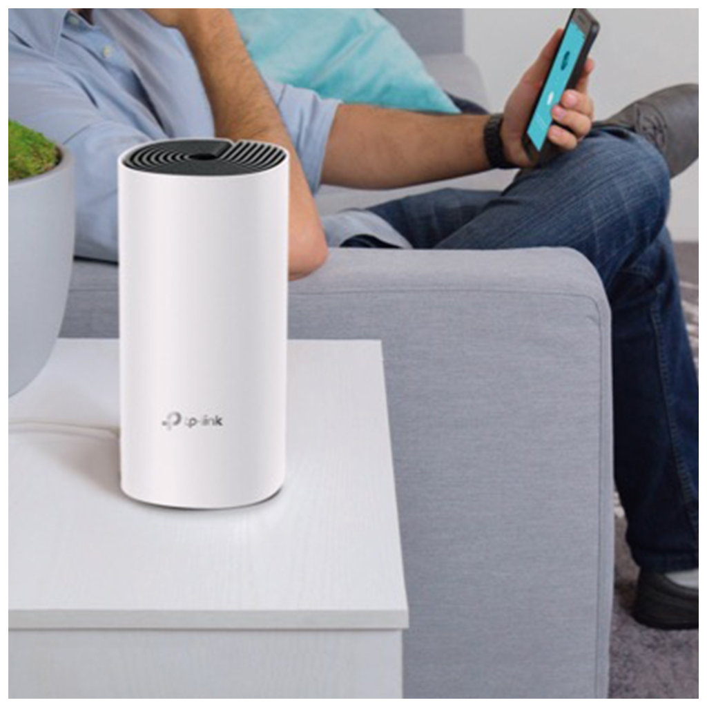 TP-LINK DECO-E4, AC1200, Tekli Mesh, 1200Mbps, Dual Band, 2Port Megabit Lan, 140m2 Çekim Alanı, Router, Geniş Alan İnternet Ağı Sağlayıcısı