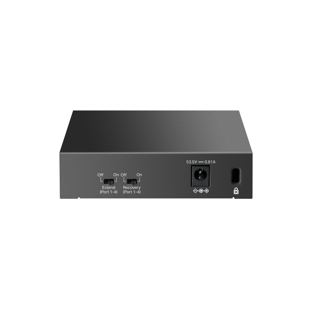 TP-LINK LS105LP, Green Tech, 5 Port, MegaBit, 4 Port PoE 41W, Metal Kasa, Yönetilemez, Masaüstü Switch