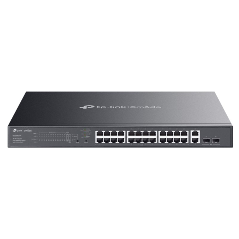 TP-LINK OMADA ES228GMP 28 PORT GIGABIT + 2XGIGABIT SFP YÖNETİLEBİLİR 384W POE METAL KASA SWITCH
