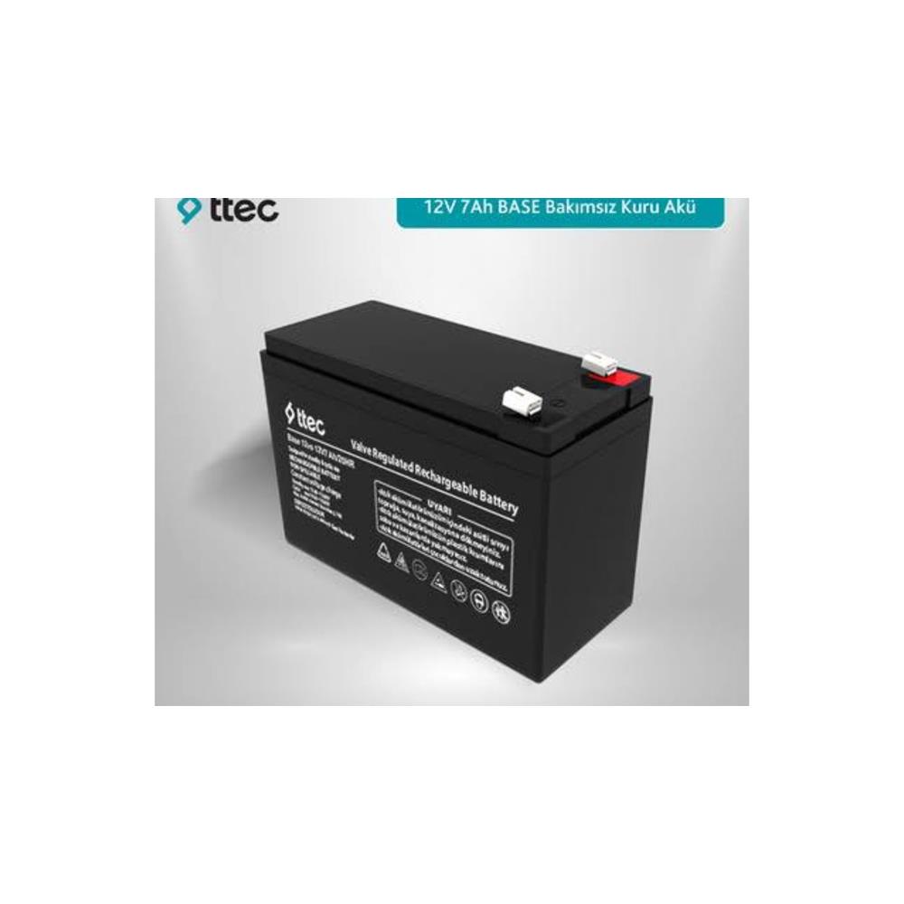 TTEC 12VS 12V 7AH BASE BAKIMSIZ KURU AKÜ (TSS)