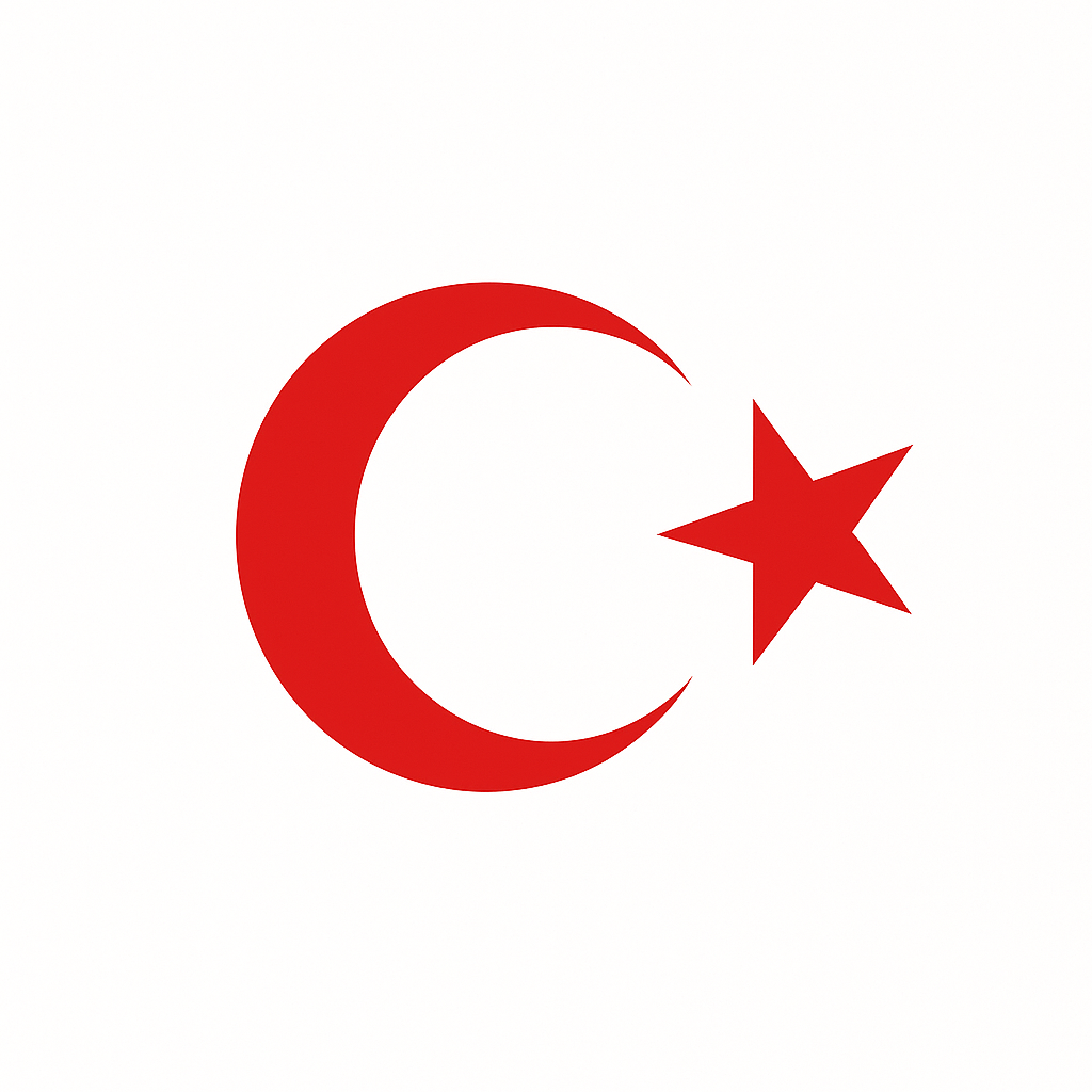 Türk Bayrağı Oto Sticker Kırmızı 23x17 cm