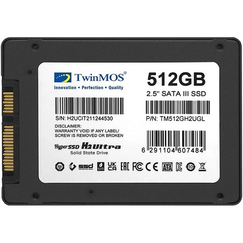 TwinMOS 2.5 512GB SATA3 580Mb-550Mb/s SSD DISK TM512GH2UGL