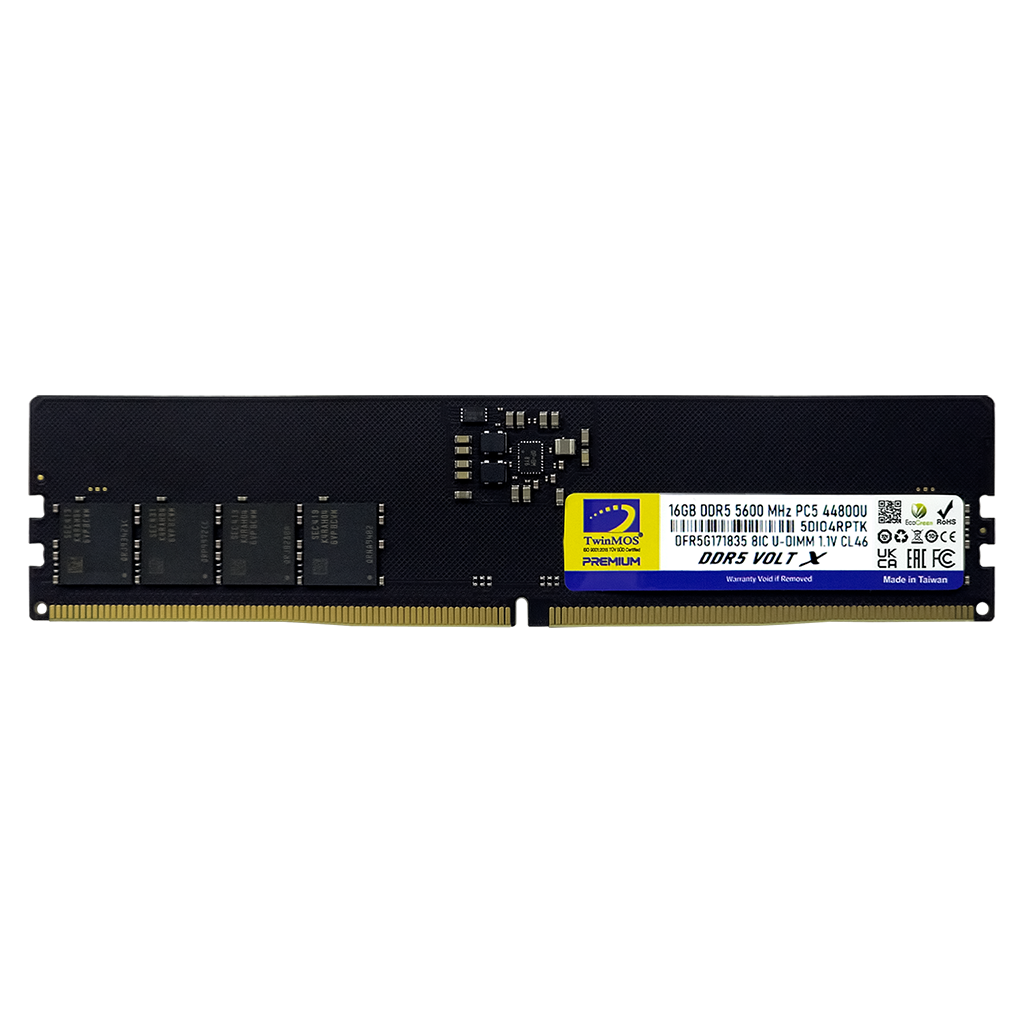 TwinMOS TMD516GB5600U46WO, VoltX, 16GB, DDR5, 5600MHz, CL46, 1.1V Desktop Ram