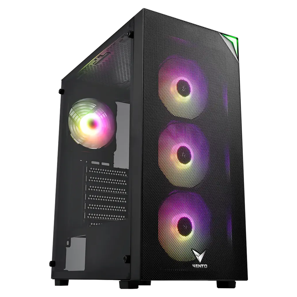 VENTO VG4200S, 850W, 80 Plus, Siyah, Temperli Cam, RGB, ATX, Tower, GAMING KASA