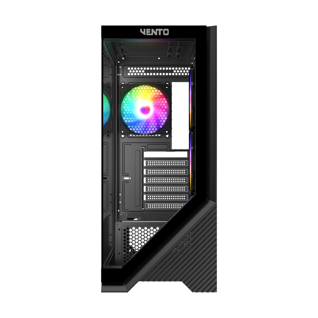 VENTO VG4202FL, 850W, 80 Plus, Siyah, Temperli Cam, RGB, ATX, Akvaryum Tipi, GAMING KASA