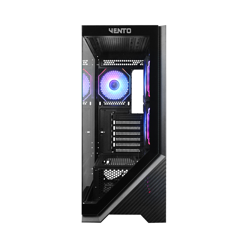VENTO VG4202FLA, 850W, 80 Plus Siyah, Temperli Cam, RGB, Mesh, ATX, Akvaryum Tipi, GAMING KASA
