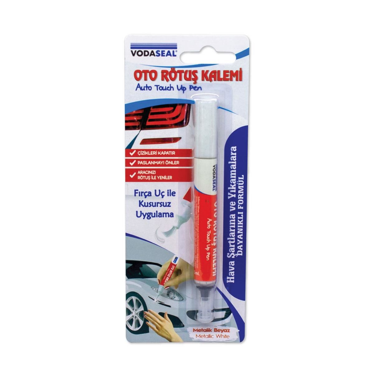 Vodaseal Oto Rötuş Kalemi Metalik Beyaz 5 Ml