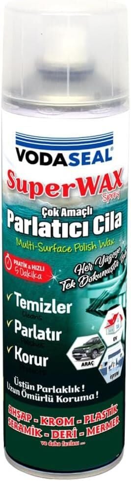 Vodaseal Süper Wax Çok Amaçlı Parlatıcı Cila 500 ml