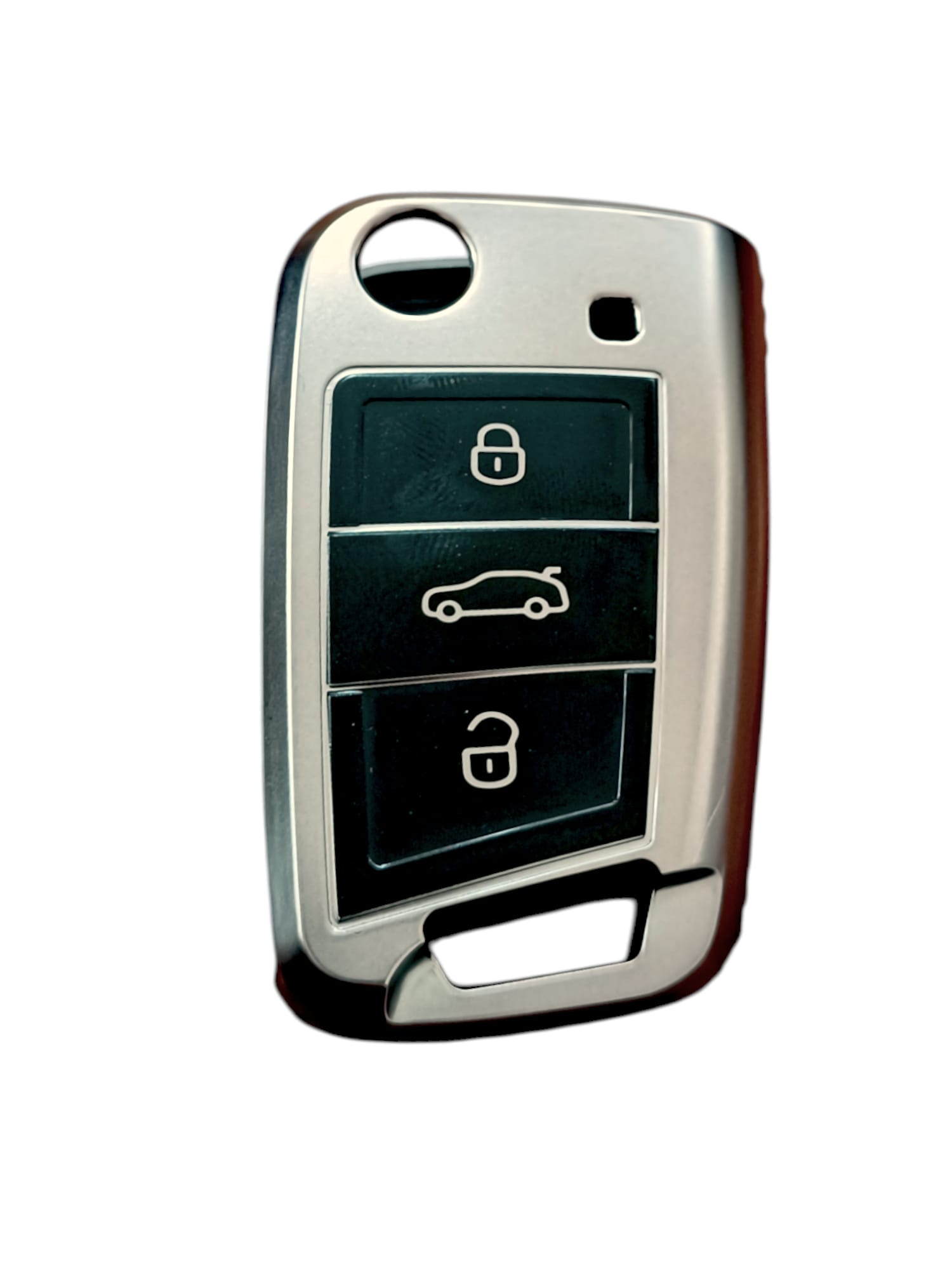 volkswagen Polo 2018 Anahtar Uyumlu Silikon Oto Anahtar Kumanda Kabı Kılıf Füme