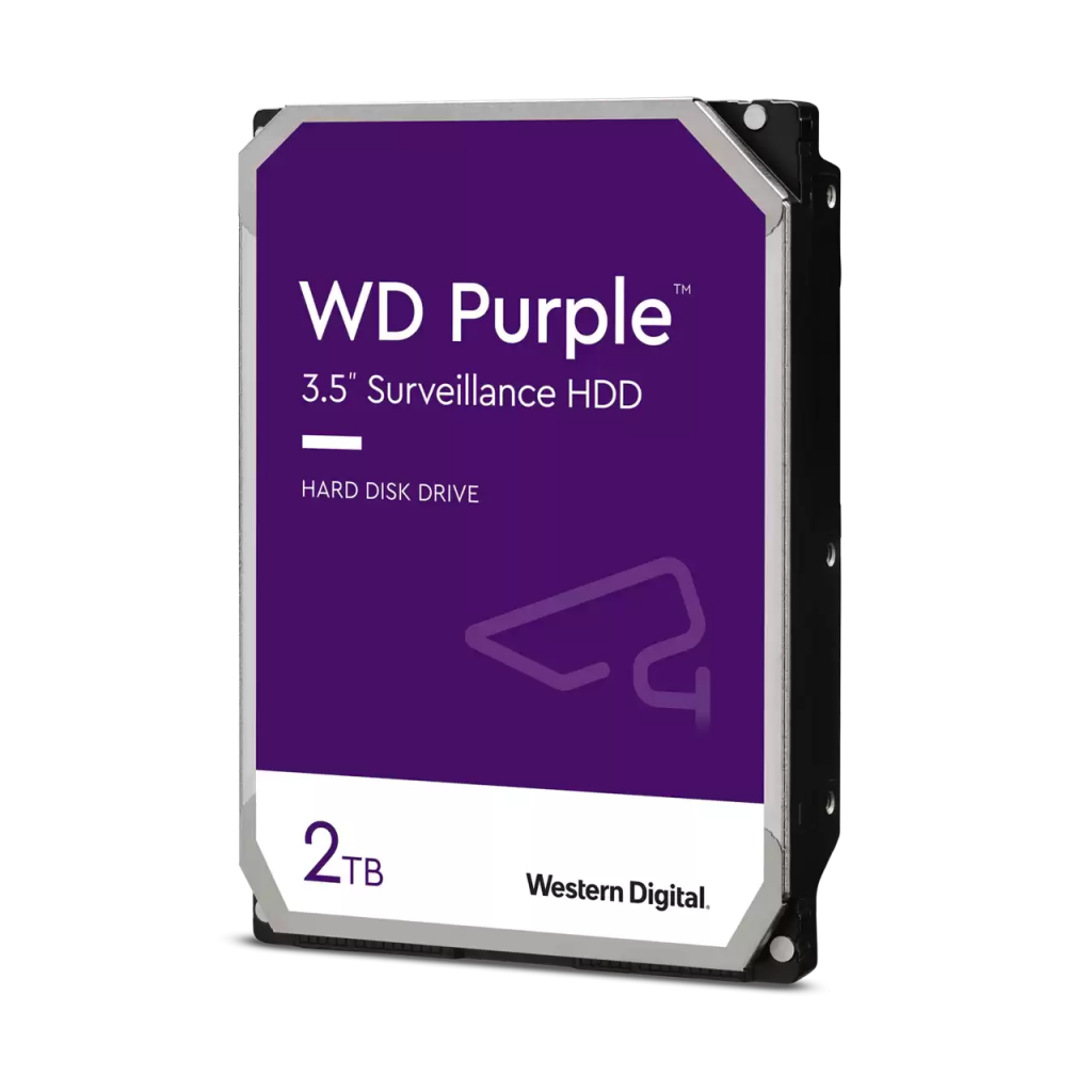 WD PURPLE, WD23PURZ, 3.5", 2TB, 256Mb, 5400 Rpm, 7/24 Güvenlik, HDD (Türkiye Distribütörü Garantili)