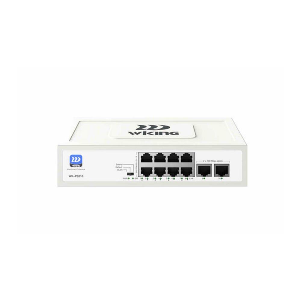WİKİNG WK-PS210 V2 8FE POE + 2FE UPLINK 8 PORT MEGABİT POE SWİTCH