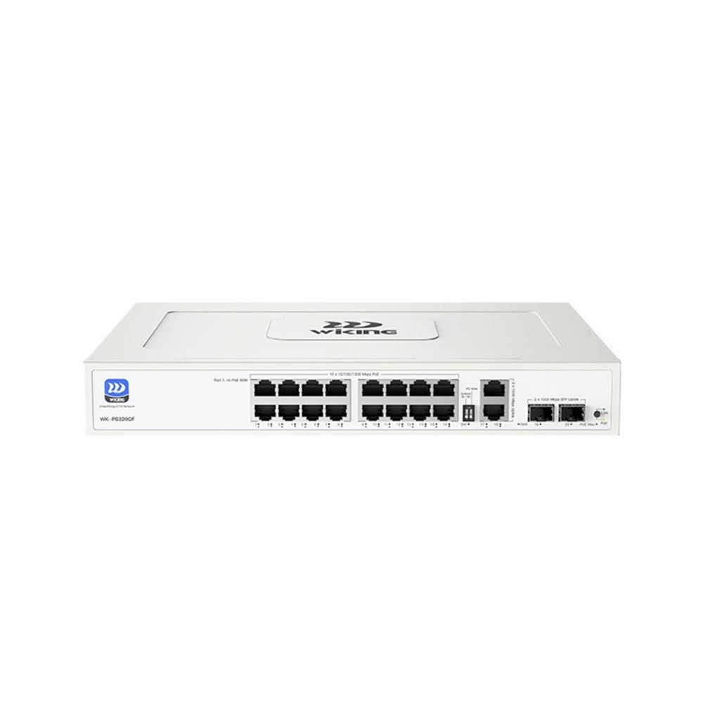 WİKİNG WK-PS320GF 16GE POE + 2GE UPLINK + 2GE SFP 185W 16 PORT GİGABİT POE SWİTCH