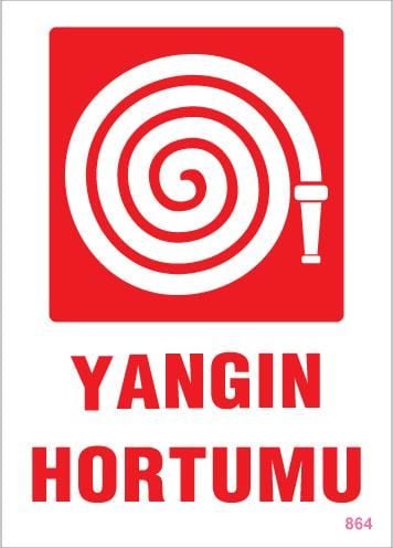 Yangın Hortumu Uyarı Levhası 25X35 Kod:864