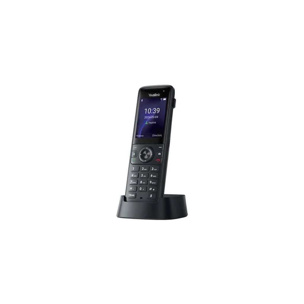 YEALINK AX83H, WiFi, Dect, Kablosuz IP TELEFON, Siyah, 2.4" Renkli Ekran, Bluetooth, 9 Saat Konuşma, 200 Saat Bekleme