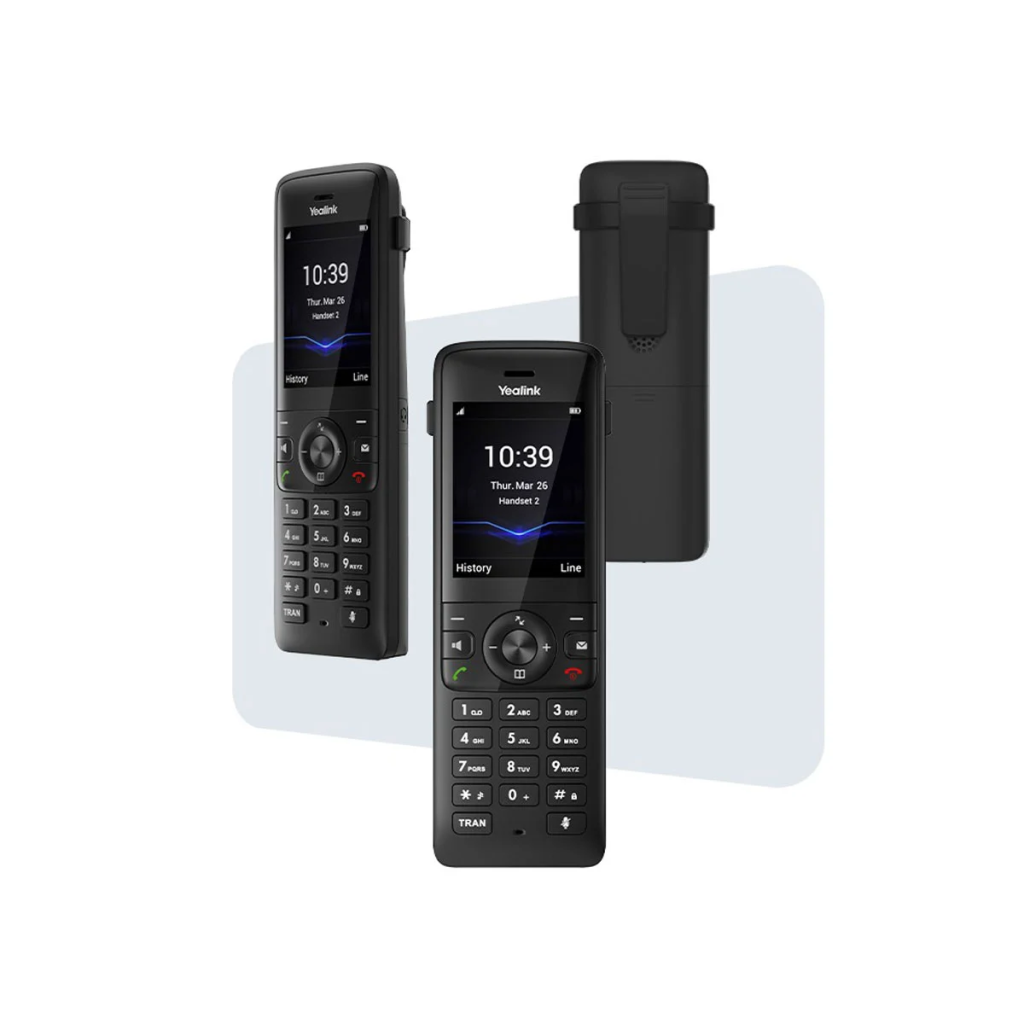 YEALINK W78H, Dect, Kablosuz IP TELEFON, Siyah, 2.4" Renkli Ekran, 30 Saat Konuşma, 400 Saat Bekleme, Bluetooth kablosuz kulaklık desteği