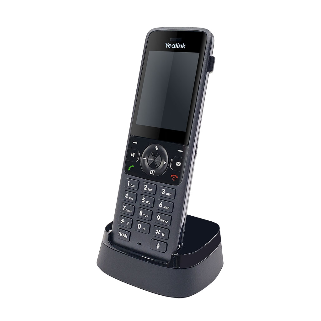 YEALINK W78H, Dect, Kablosuz IP TELEFON, Siyah, 2.4" Renkli Ekran, 30 Saat Konuşma, 400 Saat Bekleme, Bluetooth kablosuz kulaklık desteği
