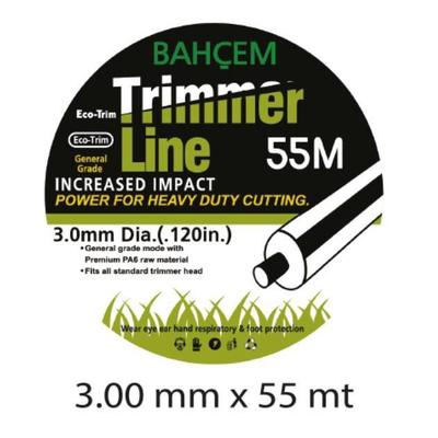 Bahçem Trimmer Line Tırpan Misinası 3 Mm 53 Metre